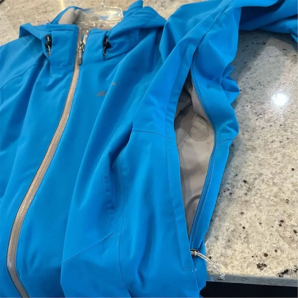 Eddie Bauer Hooded Shell Jacket‎ Women'sSize L Blue Casual Weatheredge - Picture 5 of 14
